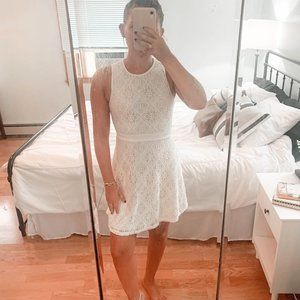 White Lace Tank Top Dress